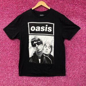 Oasis Noel & Liam Boxed Photo Rock Band T-Shirt Large